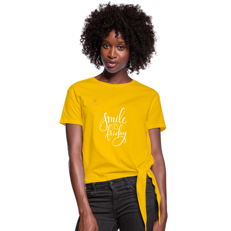 Women's Smile T-Shirt - sun yellow